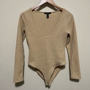 Forever 21 : yellow long sleeve body suit